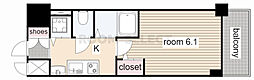 プレサンス名古屋STATIONアブソリュート 1Kの間取図画像