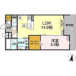 Century Grove 守山 1LDKの間取図画像