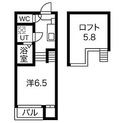 エルソルイワツカ 1SKの間取図画像