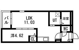 Jack kawagishiI 1LDKの間取図画像