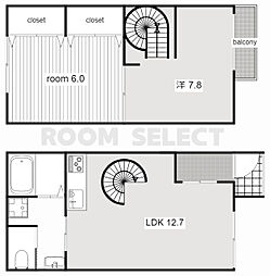 キアロ 2LDKの間取図画像