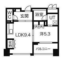 IZUMIONE 1LDKの間取図画像