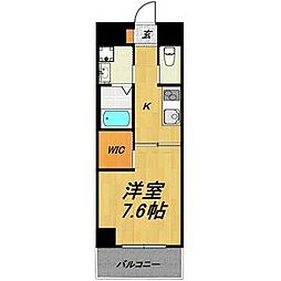 TIARAPALACE天神山 1Kの間取図画像