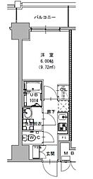 S-RESIDENCE植田asolea(アソレア) 1Kの間取図画像