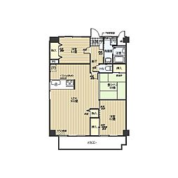 UNAX-2 3LDKの間取図画像