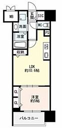 ザ・シンフォニア新栄 1LDKの間取図画像