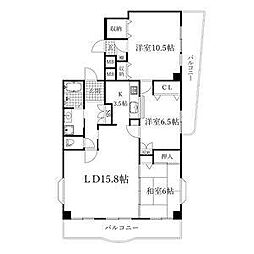 ナビシティ大須2 3LDKの間取図画像