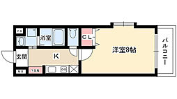 タウンライフ朝日が丘 1Kの間取図画像