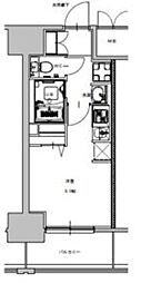 S-RESIDENCE金山flap(フラップ) ワンルームの間取図画像