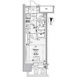 メイクス矢場町2 1Kの間取図画像