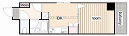 グロリアス本山 1DKの間取図画像