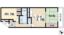 サン・バレー白沢 2DKの間取図画像
