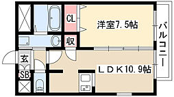 Axis 1LDKの間取図画像