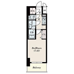 S-RESIDENCE池下駅前 1Kの間取図画像