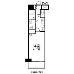 HF丸の内レジデンス 1Kの間取図画像