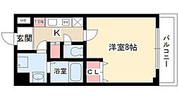 ステラヒルズ 1Kの間取図画像