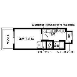 ルーチェ栄 1Kの間取図画像