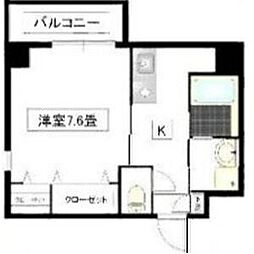 トヨオカアパートメント 1Kの間取図画像