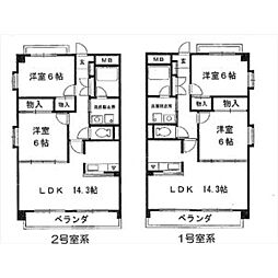 コンソランテ 2LDKの間取図画像