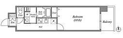 グラマシー栄 1Kの間取図画像