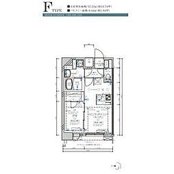 ディアレイシャス名古屋大須通 1LDKの間取図画像