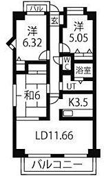 ファーニス白壁 3LDKの間取図画像