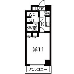 カーサ・ステラ 1Kの間取図画像