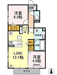 Minori 2LDKの間取図画像