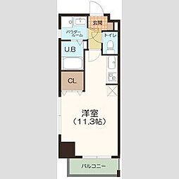 ミリオレビータ金山 ワンルームの間取図画像