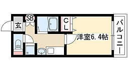プレサンス栄メディパーク 1Kの間取図画像