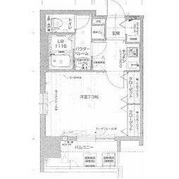 エイペックス名古屋鶴舞公園前 1Kの間取図画像