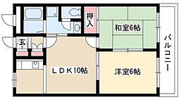 トゥインクル 2LDKの間取図画像
