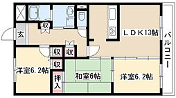栄m.a. 3LDKの間取図画像