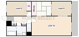 第2不二マンション 3LDKの間取図画像