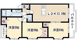 グランドメゾン菊坂 3LDKの間取図画像