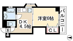 シャンボール長久手 1DKの間取図画像