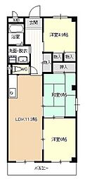 ラフィネ櫻館 3LDKの間取図画像