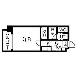 PrimalNagoyaFukiage 1Kの間取図画像