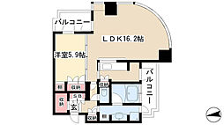 千種タワーヒルズ 1LDKの間取図画像