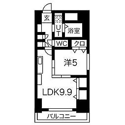 プレステージ千種 1LDKの間取図画像