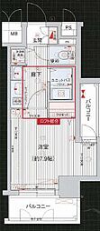 プレサンス名古屋駅前アクシス 1Kの間取図画像