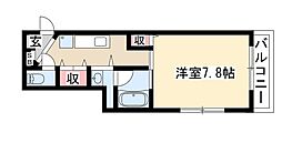センチュリーパーク六番町 1Kの間取図画像
