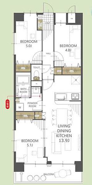 間取りを拡大表示