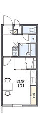 フリーロード 1Kの間取図画像