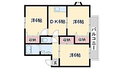 グランメゾン・1 3DKの間取図画像