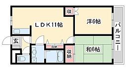 クオリティーハイム 2LDKの間取図画像