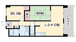 グランメェル435 2LDKの間取図画像