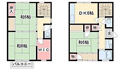 コンフォート社B棟 3DKの間取図画像