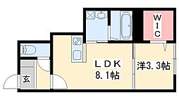 セレスティーノ播磨本荘 1LDKの間取図画像