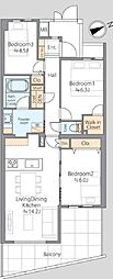 アーデル高井戸東 3LDKの間取図画像